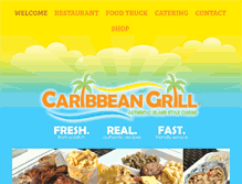 Tablet Screenshot of caribbeangrill.net
